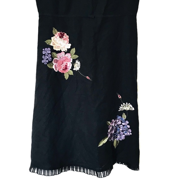 PLAZA SOUTH Embroidered Linen dress - Picture 3 of 13